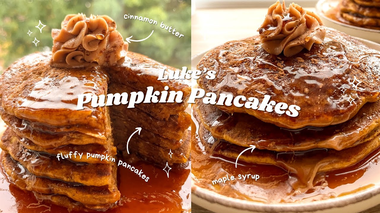 Luke’s Pumpkin Pancakes (Gilmore Girls) 🍫 bake with me 