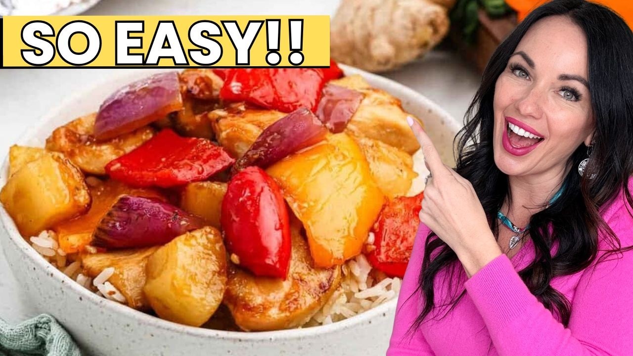 EASY Hawaiian Chicken Sheet Pan Dinner!