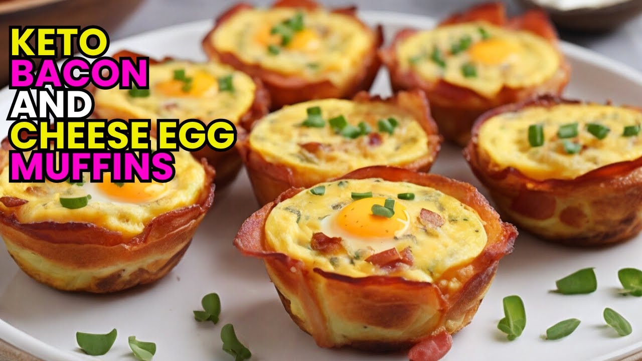 Keto Bacon and Cheese Egg Muffins Recipe | Easy Low-Carb Breakfast