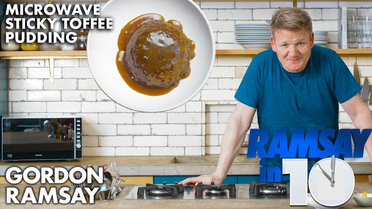 Gordon Ramsay Makes a Sticky Toffee Pudding in a Microwave?!? | Ramsay in 10