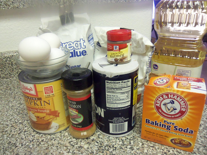 Old Pumpkin Bread Ingredients