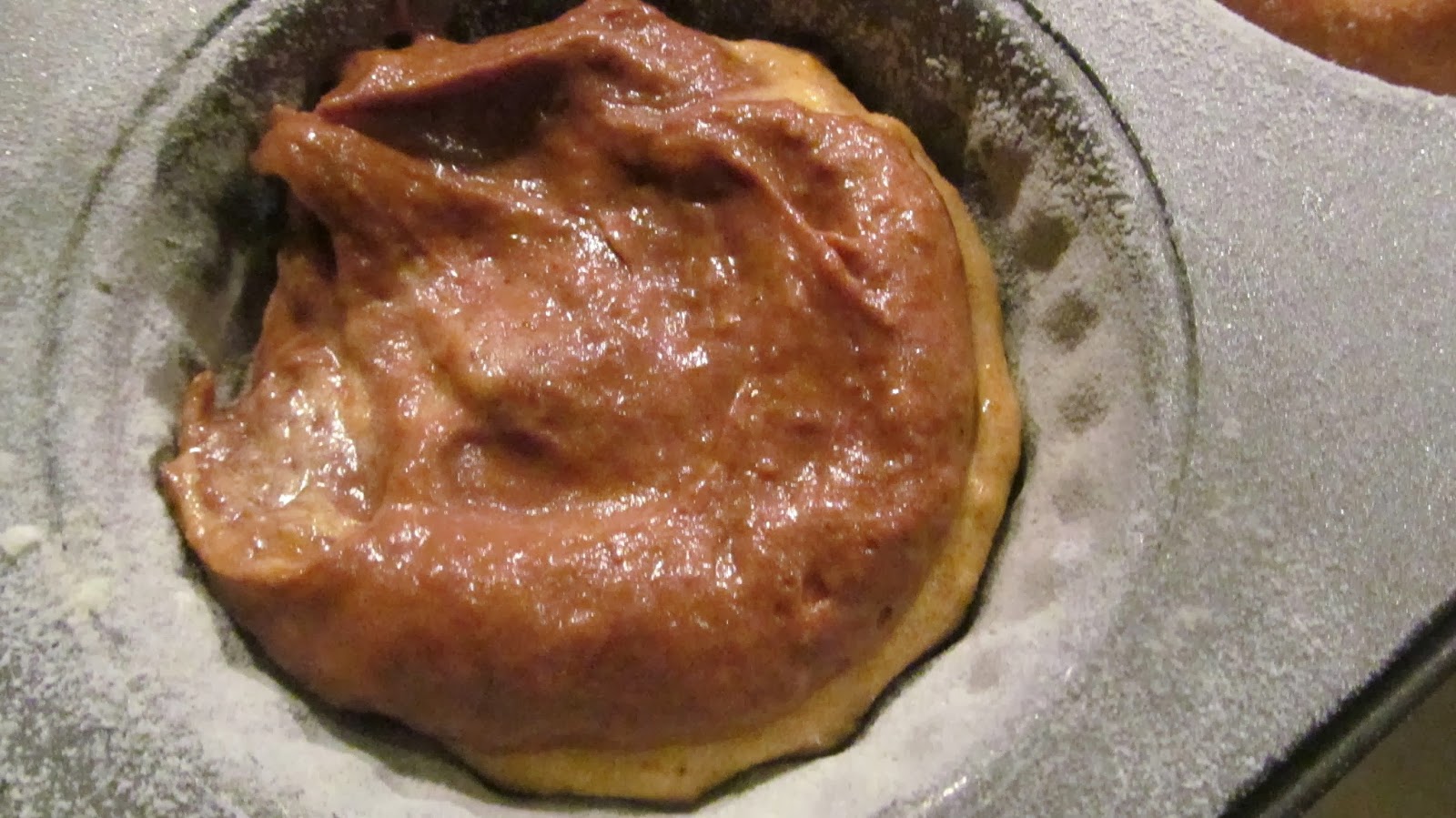 Add chocolate batter on top