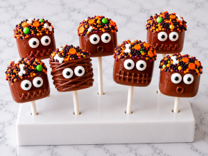 Halloween Creatures Marshmallow Pops Recipe