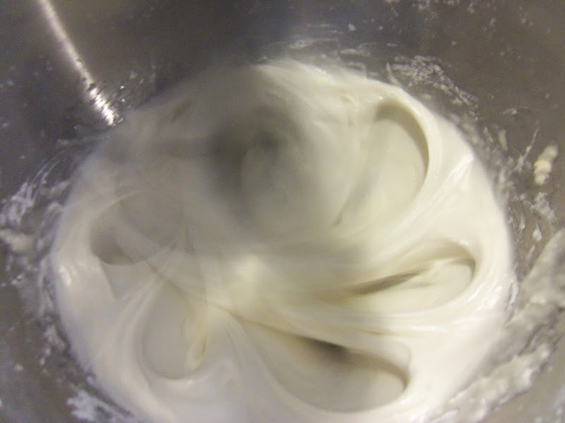 Beat on high for 7–10 minutes, until very stiff. Tint the icing violet with Wilton Violet food coloring
