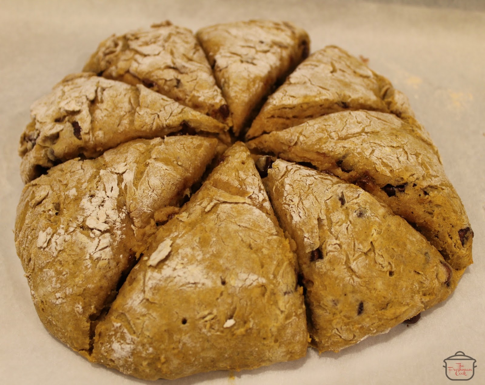 Bake for 15–20 minutes, until the scones are lightly golden and a toothpick inserted into the thickest part comes out clean