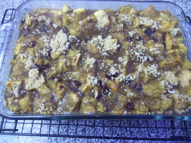 Remove from the oven and sprinkle the remaining 3 tablespoons brown sugar evenly over the top.