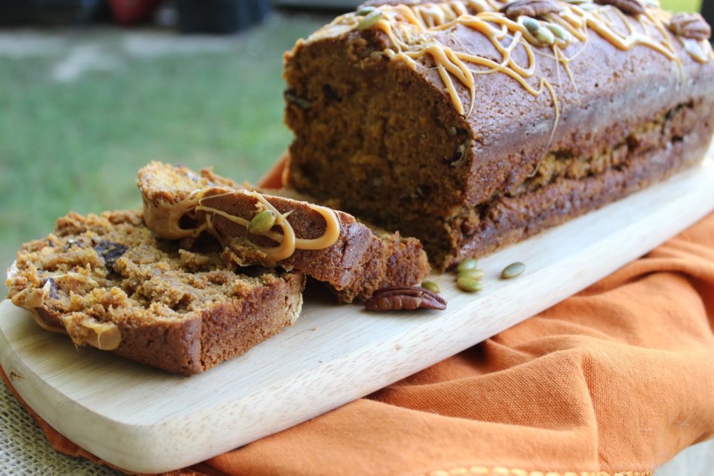 Serve Caramel Pecan Pumpkin Bread