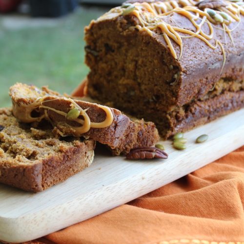 Serve Caramel Pecan Pumpkin Bread