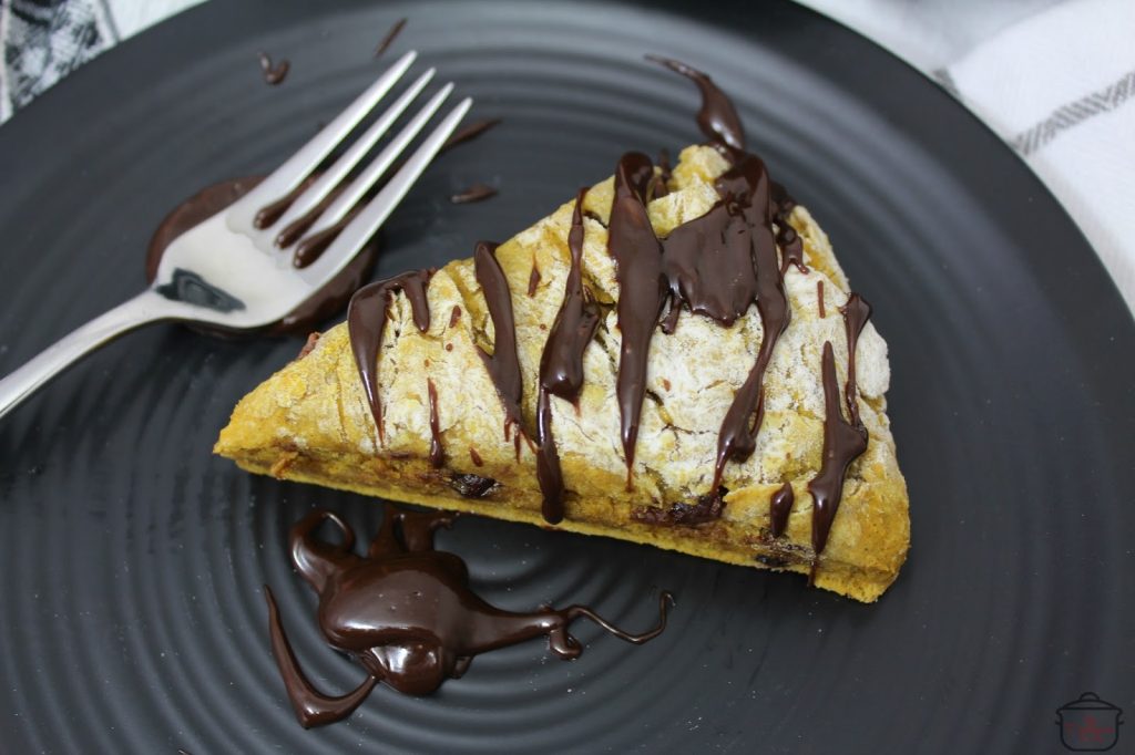 Pumpkin Scones with Chocolate Drizzle