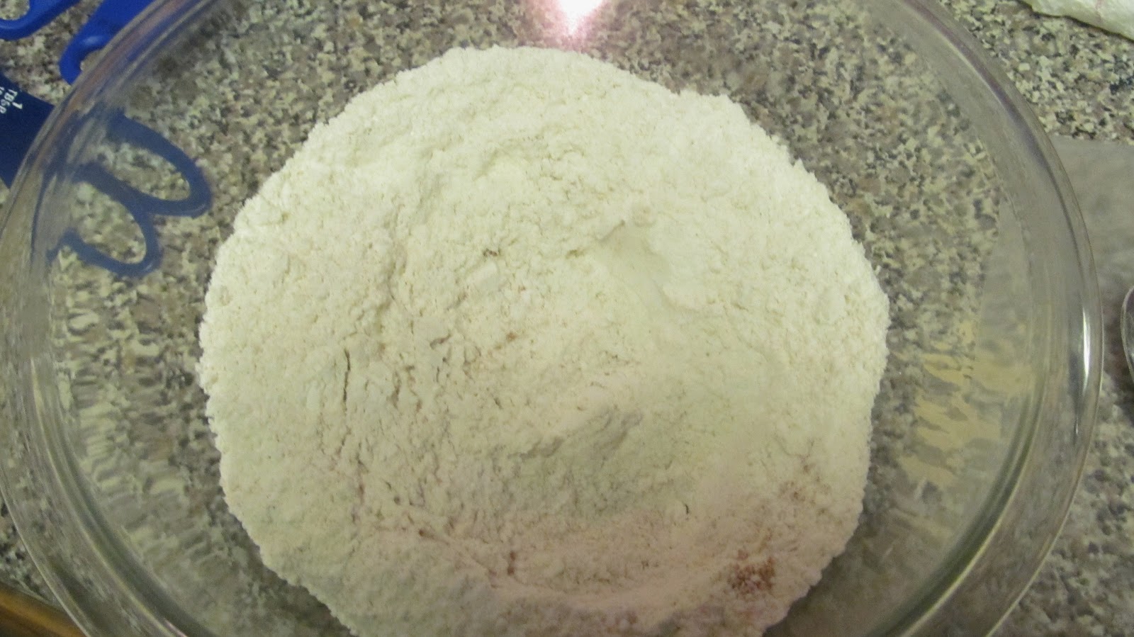 Whisk flour, baking powder, pumpkin pie spice, and salt separately