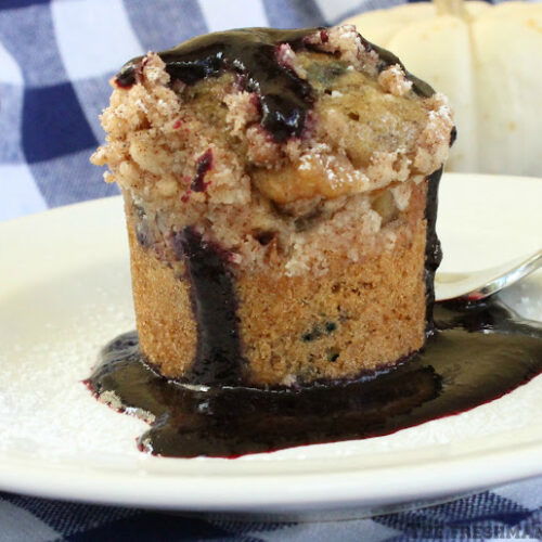 Banana Blueberry Streusel Coffee Cake