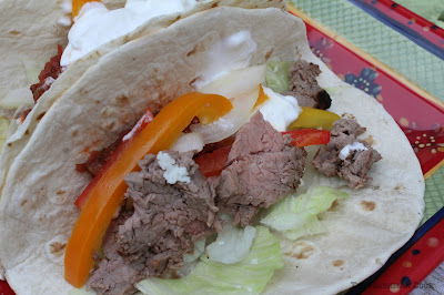 Grilled London Broil Steak Tacos