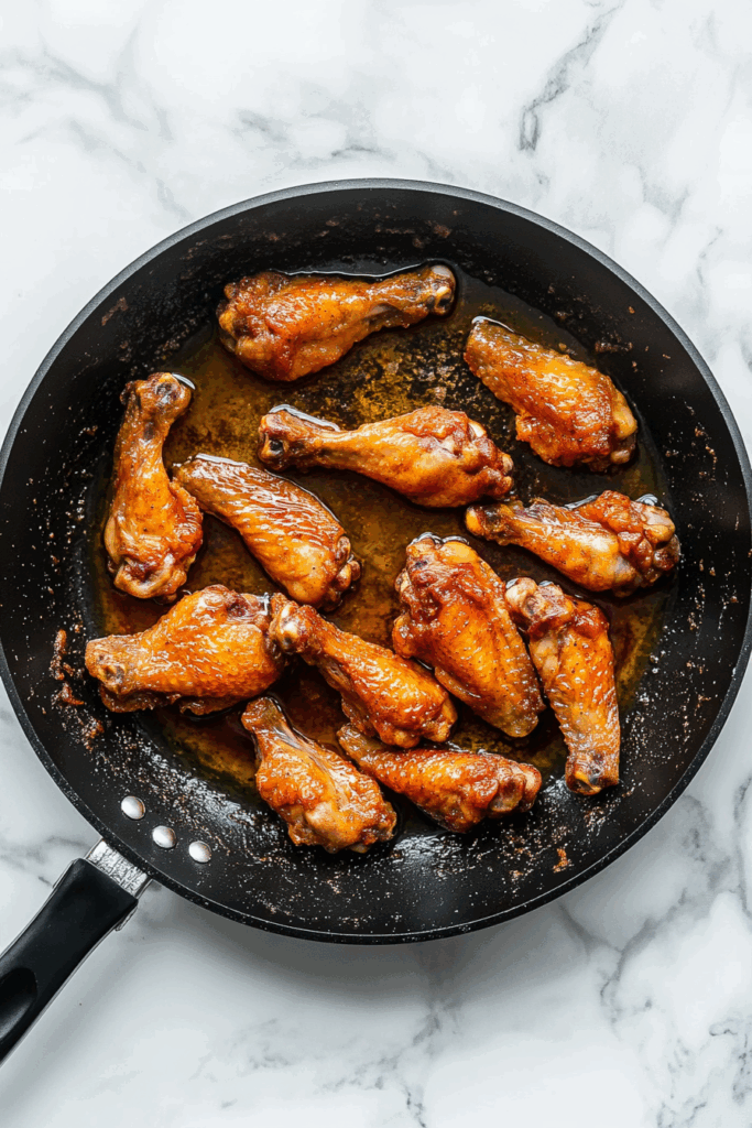 Fry Wings and Legs in Separate Pan