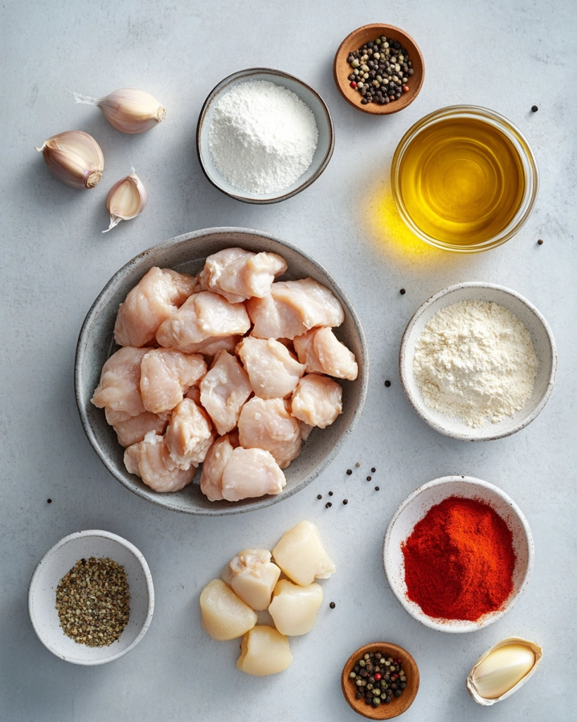Ingredients for Grandma’s Fried Chicken
