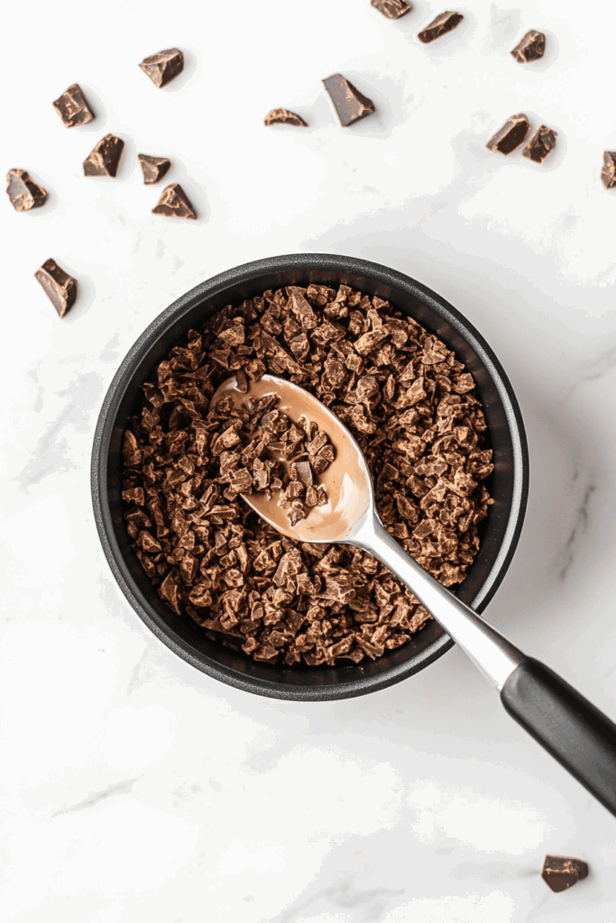 Melt Chocolate and Add Milk