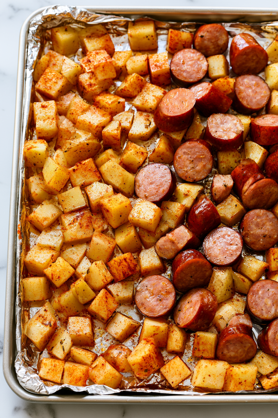 Astounding Roasted Potato and Kielbasa Recipe