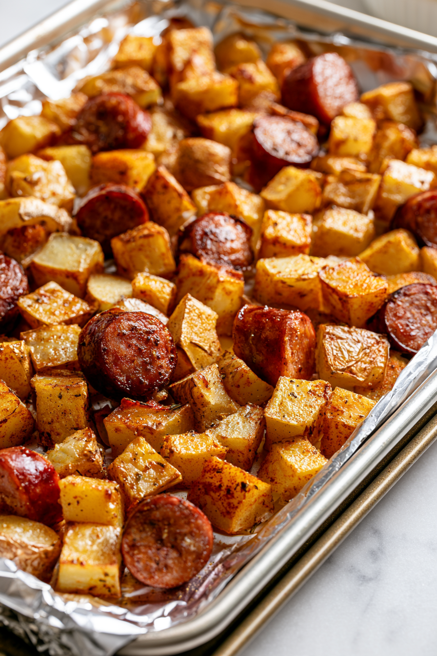 Astounding Roasted Potato and Kielbasa Recipe