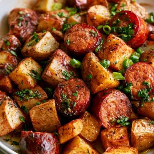 Astounding Roasted Potato and Kielbasa Recipe