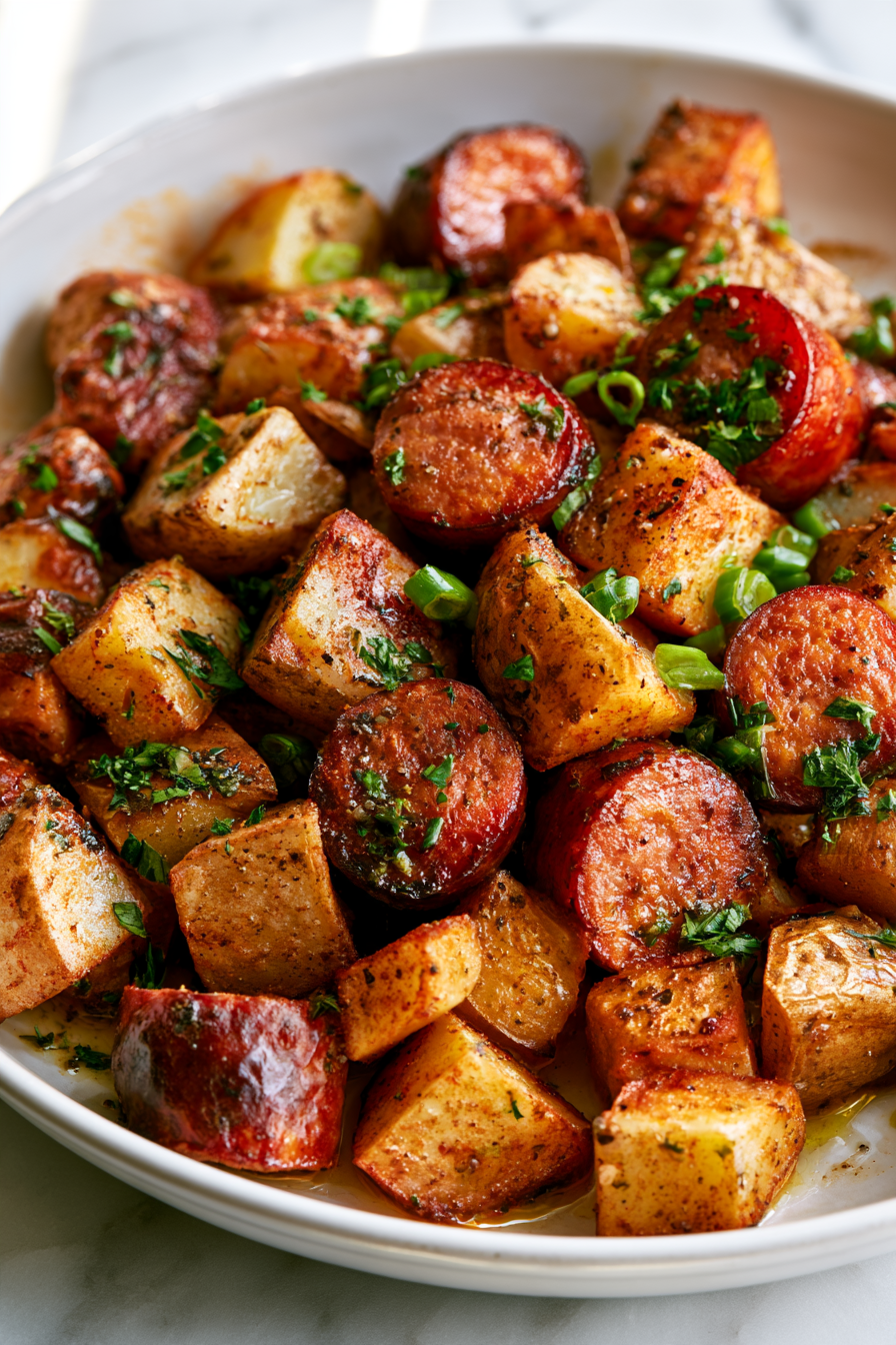 Astounding Roasted Potato and Kielbasa Recipe