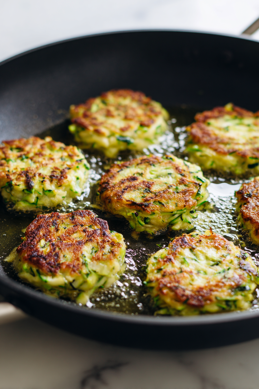 Cook the fritters for 3-4 minutes on each side