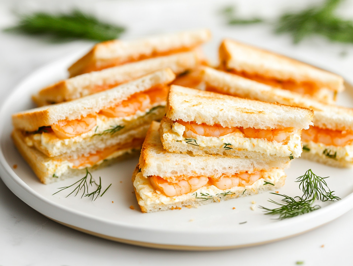 Cheesy Shrimp Tea Sandwich Recipe: Fail-Proof Treat!