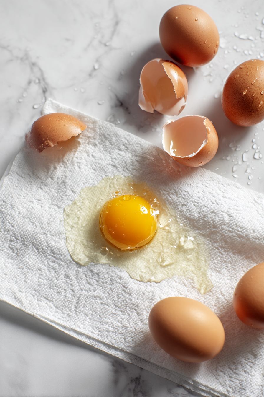 Gently tap each egg on a hard surface to crack the shell, then peel off the shell under cold running water. Pat the peeled eggs dry with paper towels.