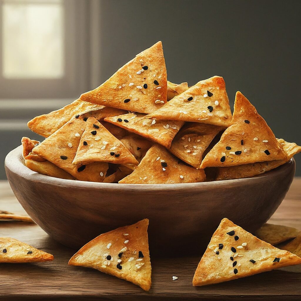 Pita chips recipe: powerful Crunch!