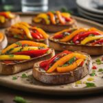 roasted pepper bruschetta recipe: revolutionary bite!