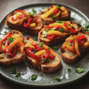 roasted pepper bruschetta recipe: revolutionary bite!