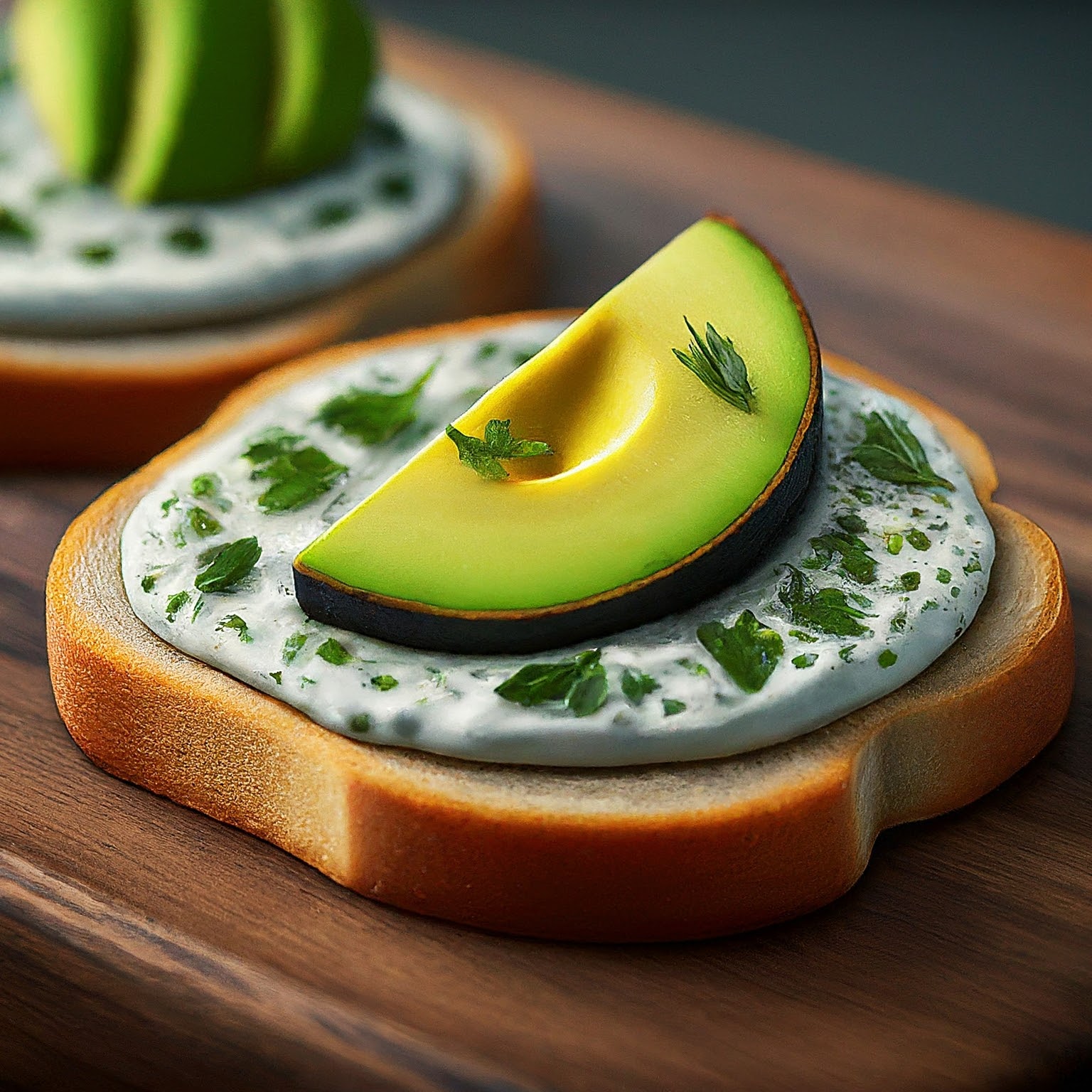 CANAPES WITH GARLIC HERB CREAM CHEESE AND AVOCADO RECIPE: EXUBERANT DELIGHT!