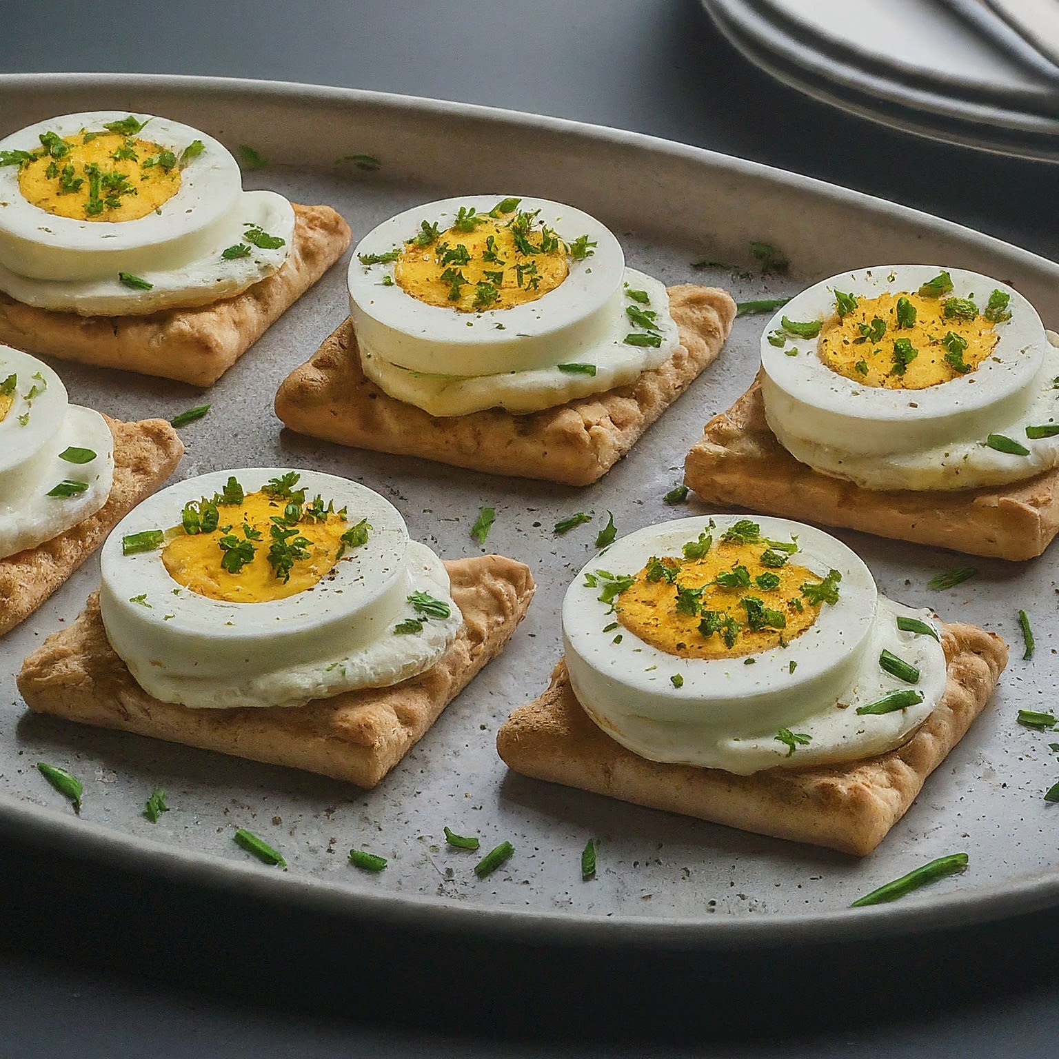 Canapés With Egg And Chives Recipe: Delicious Delight! - The Fresh Man cook