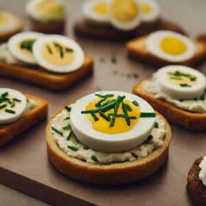CANAPES WITH EGG AND CHIVES RECIPE: DELICIOUS DELIGHT!