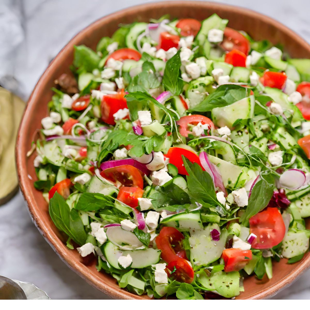 "Fresh & Tangy Shirazi Salad (Crunchy Cucumber Delight!)"