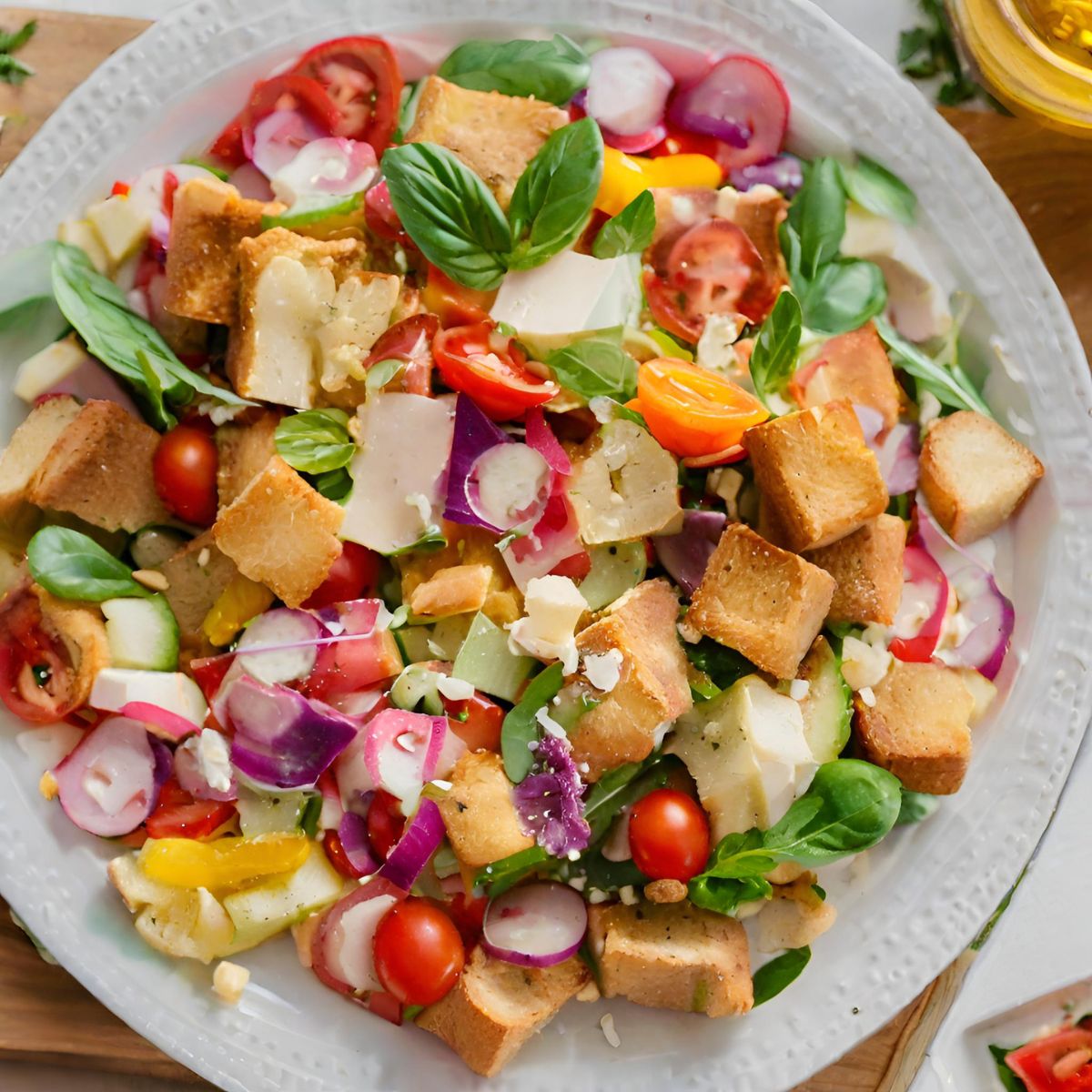 "Easy Panzanella: Bread Salad Bonanza!"