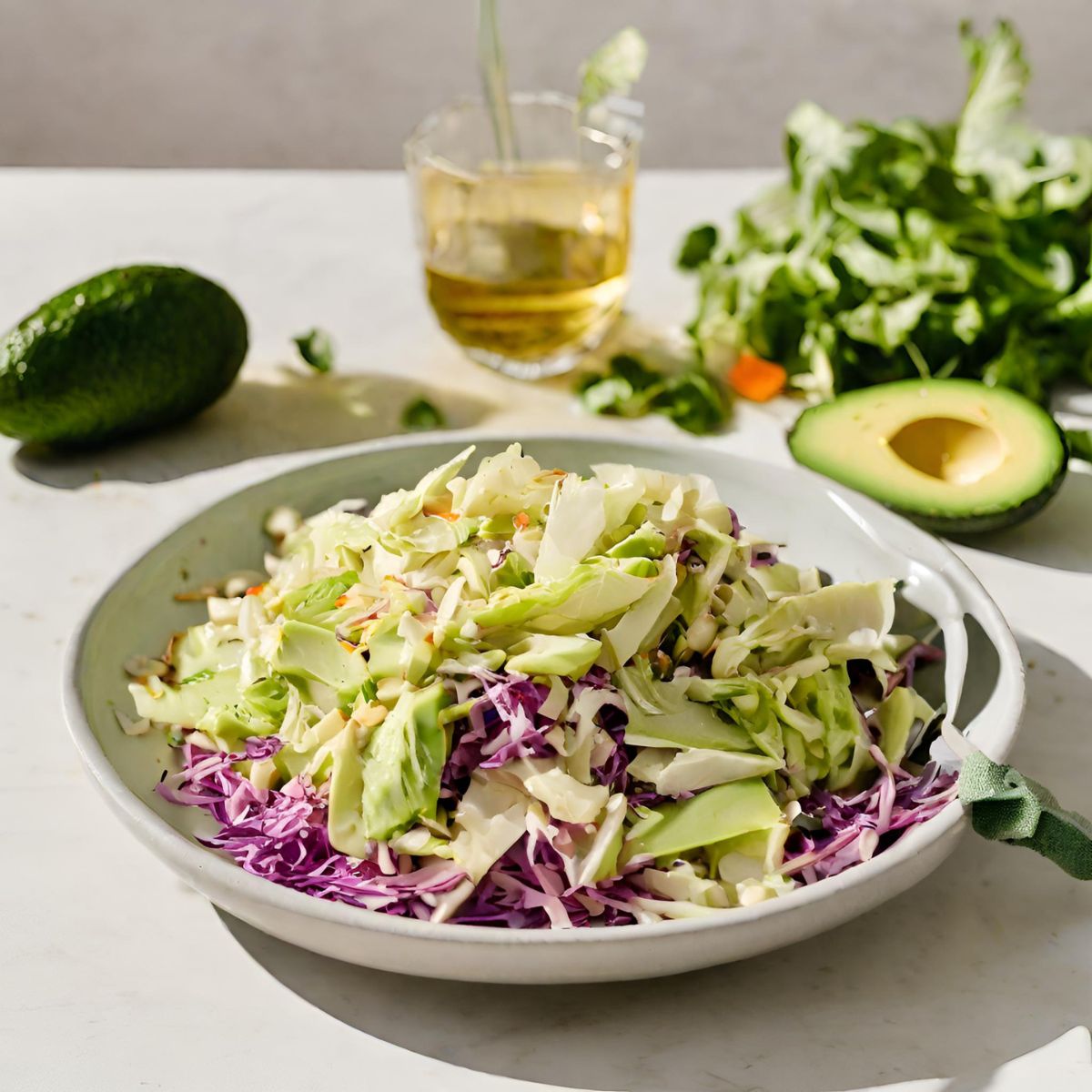 Creamy Avocado Crunch (Zesty Cabbage Fiesta!)