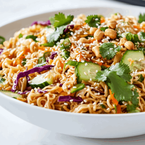 Crunchy Ramen Noodle Salad (Zesty Asian Fusion)
