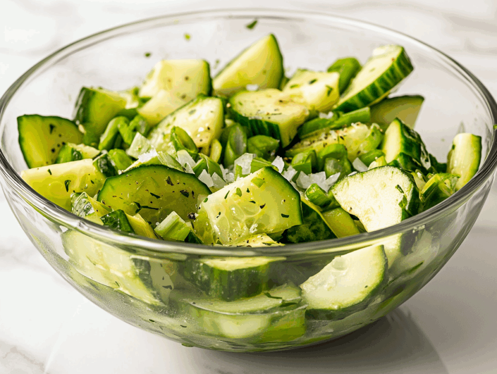 Cucumber Avocado Salad Recipe (5 min Recipe)