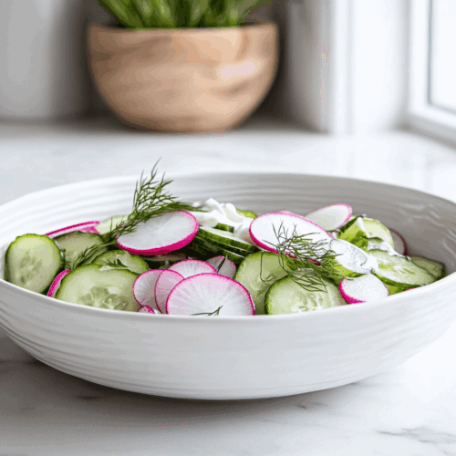 Cucumber Radish Salad Recipe "Cool and Crunchy"