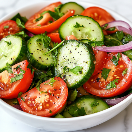 Cucumber and Tomato Salad Recipe