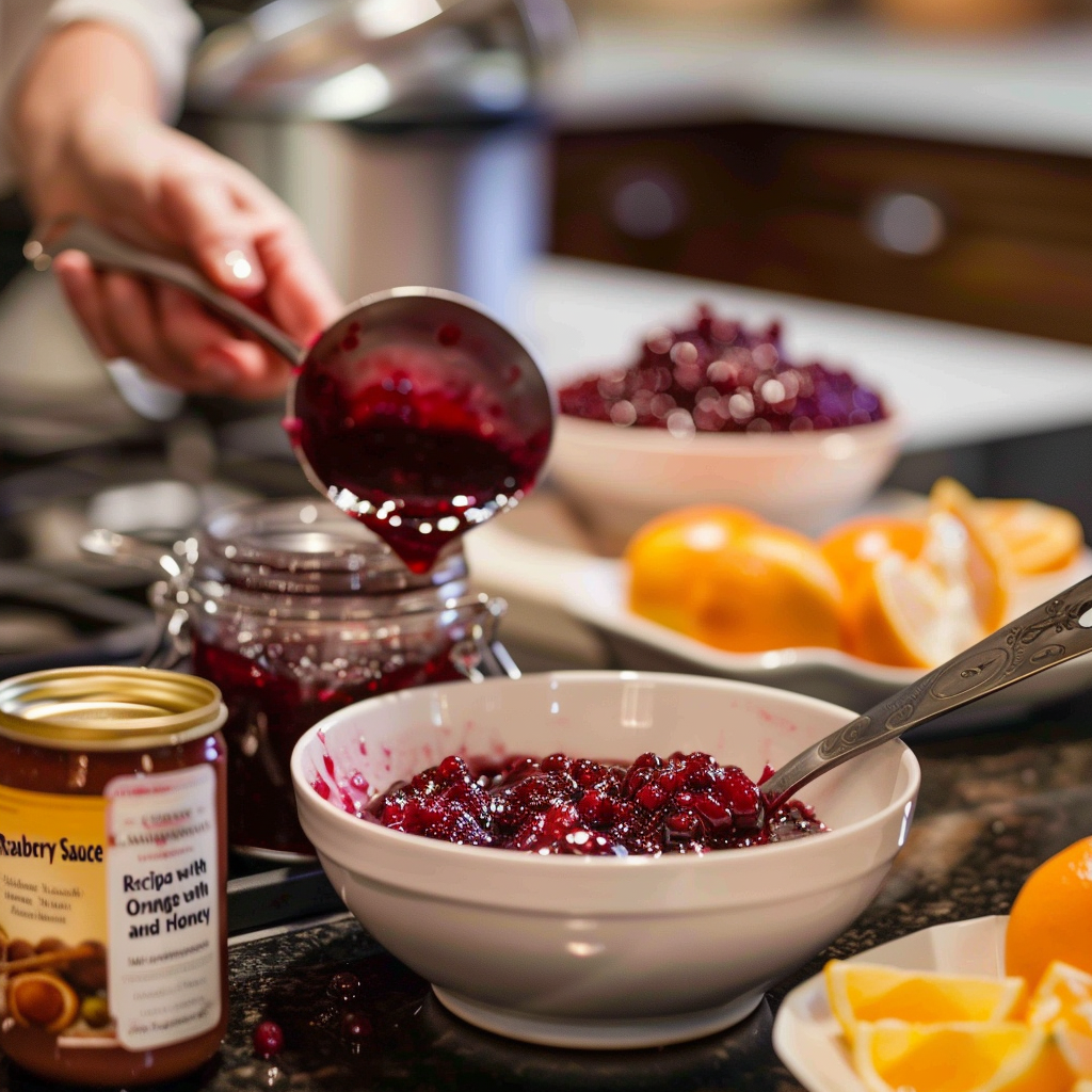 Cranberry Sauce Recipe with Orange and Honey
