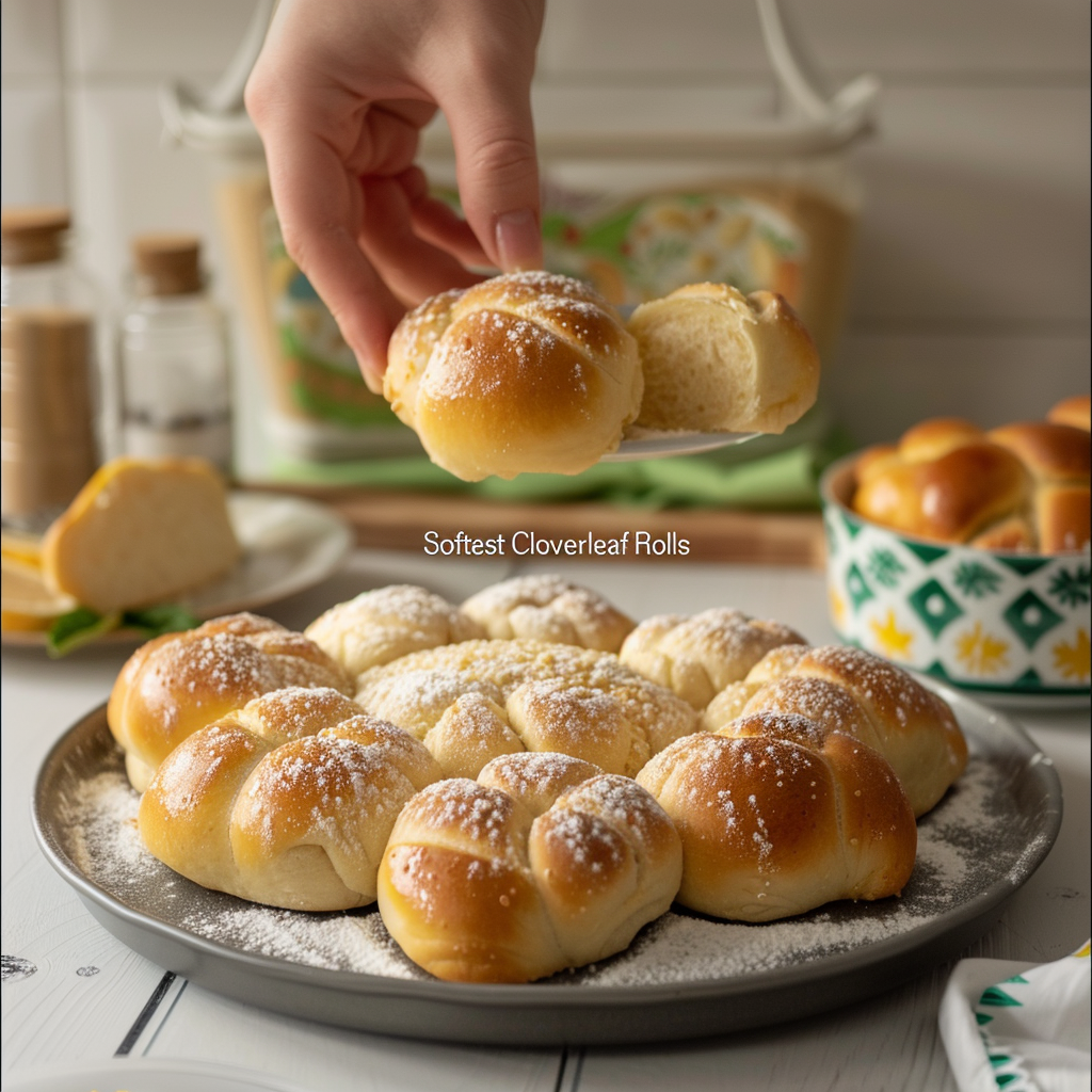 The Softest Cloverleaf Dinner Rolls