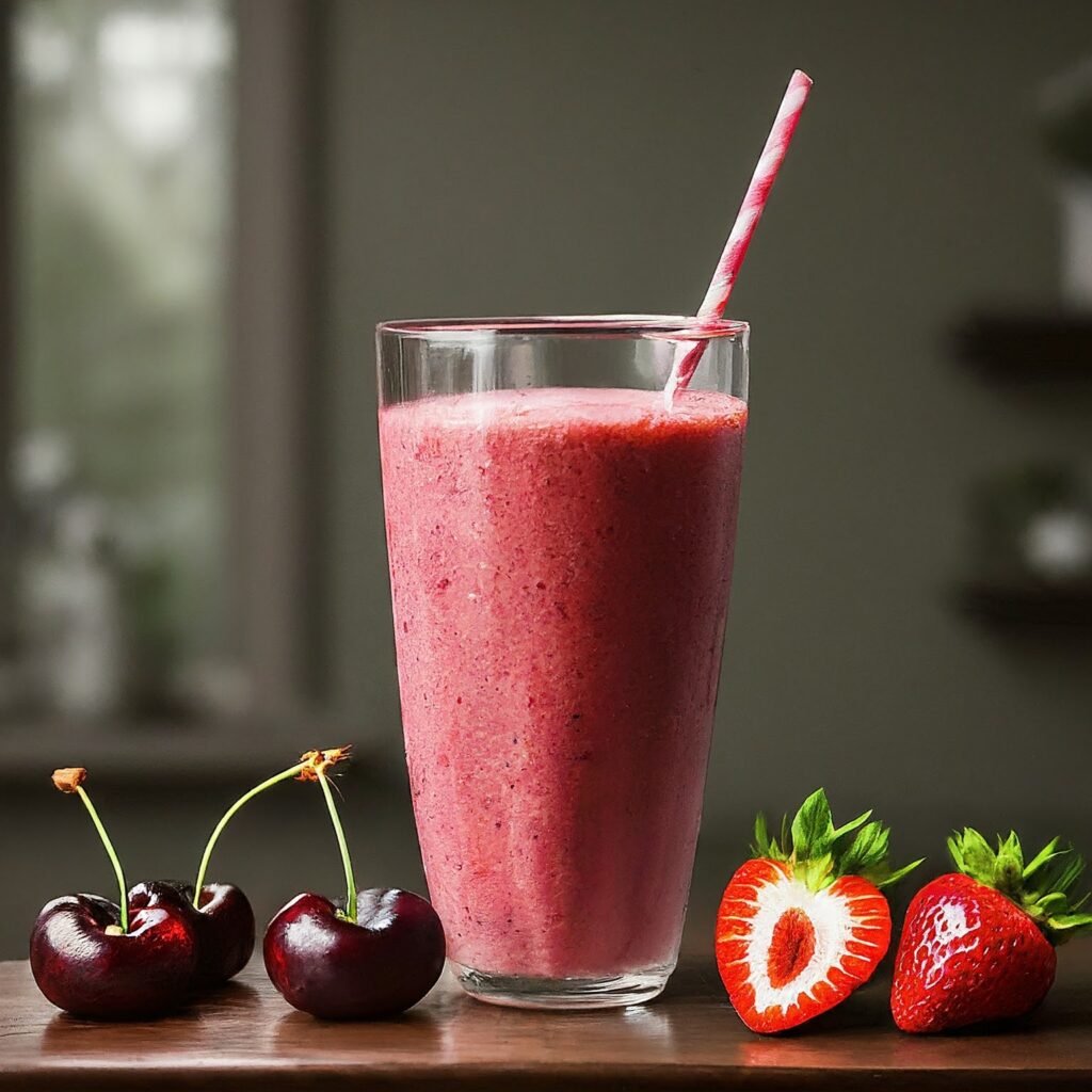 Strawberry Cherry Smoothie Recipe