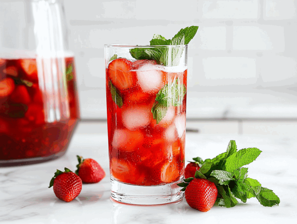 Strawberry Party Punch Recipe: Blushing Delight!