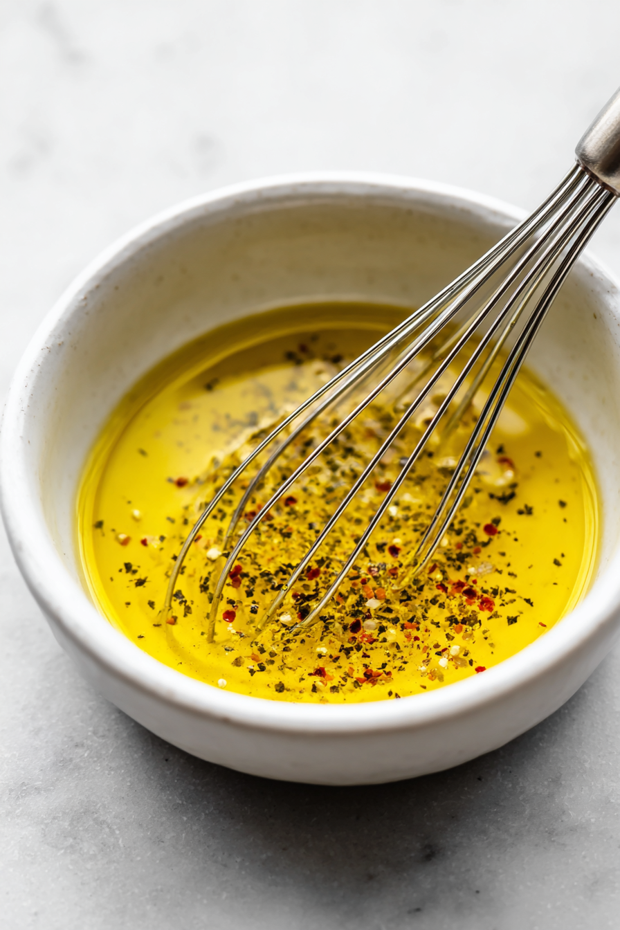 The remaining ingredients should be combined in a different small bowl