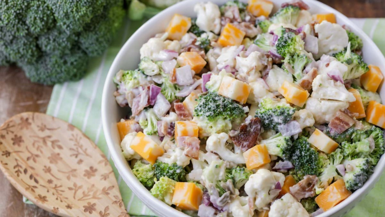 Broccoli Cauliflower Salad Recipe