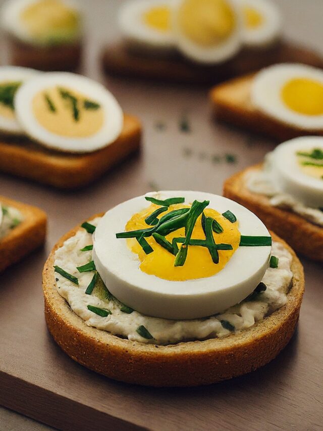 CANAPES WITH EGG AND CHIVES RECIPE: DELICIOUS DELIGHT!