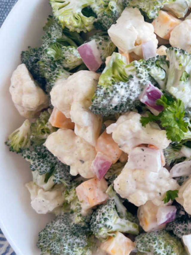 Broccoli Cauliflower Salad Recipe