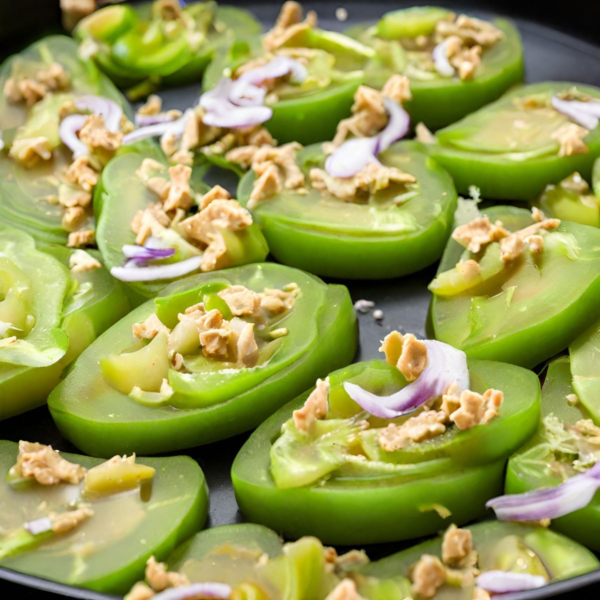 Fresh Green Tomato Salad (Zesty Herb Twist)