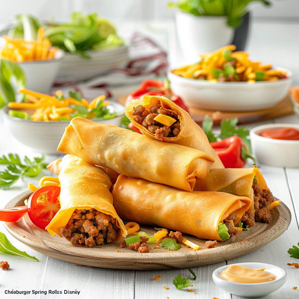 Cheeseburger Spring Rolls Disney