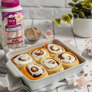 Viral TikTok Cinnamon Rolls with Heavy Cream